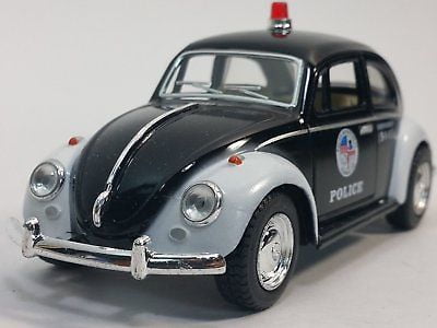 5" Kinsmart 1967 Volkswagen Classical Beetle Police Car 1:32 Diecast Model Toy
