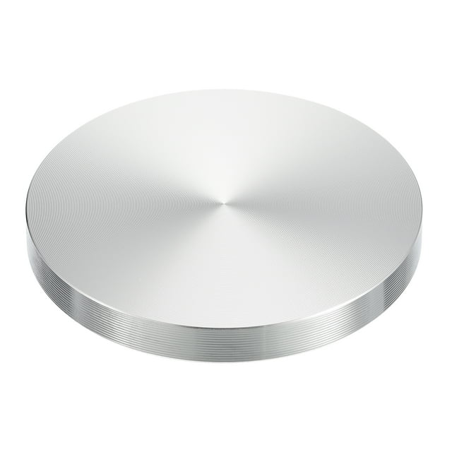 Unique Bargains M10 Thread 60mm Diameter Round Shape Aluminum Disc Hardware 1pack Aluminum Circle Disc Glass Top Adapter for Glass Table
