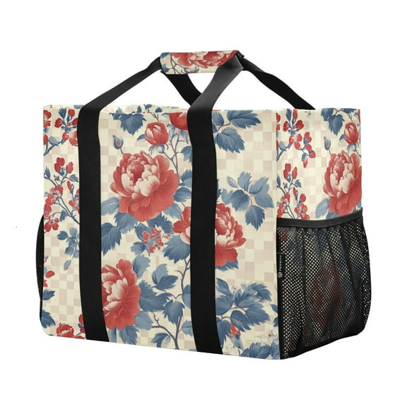 YAZAOO Mesh Beach Bags Totes Foldable Multiple Pockets Creatively 0_0 (2) Printed