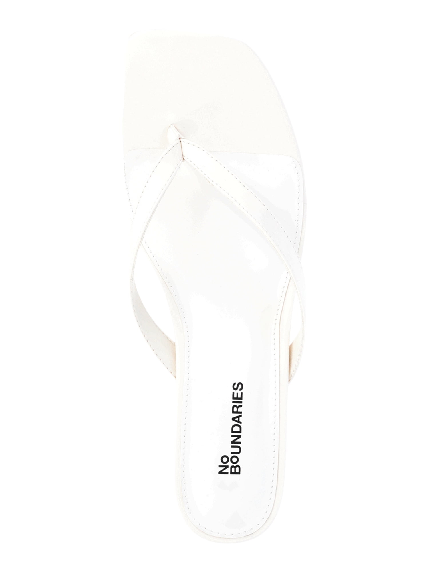 No Boundaries Women's Kitten Heel Thong Sandal