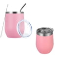thumbnail image 3 of Taza térmica de acero inoxidable, taza térmica para exteriores con boca resbaladiza redonda de 12 oz y 360 ml con cubierta deslizante para viajes, 3 of 8
