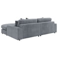 thumbnail image 6 of Blaine Upholstered Reversible Chaise Sectional Sofa Fog, 6 of 20