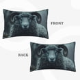 thumbnail image 2 of Rateoe Moody Ram Portrait Pattern Pillow Covers with Invisible Zipper(Pillows are not Included) Standard Pillowcases-14"x20", 2 of 6