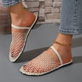 thumbnail image 3 of IUJSOY Mules for Women 2025 Fashion Mesh Slides Casual Summer Slippers Adjustable Slingback Sandals, 3 of 9