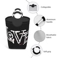thumbnail image 4 of DouZhe 50L Rectangular Laundry Basket, Graffiti Writing Love Prints Waterproof Foldable Laundry Hamper with Aluminum Handles, 4 of 6