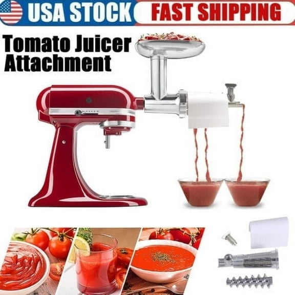 WinHolder Aluminum TOMATO Juicer Attachment Fruit Vegetable for Kitchenaid Grinder Mixer