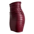 thumbnail image 6 of Fgnfyis Leather Skirts for Women High Waist Pu Pleated Zipper Fanny Pack Pencil Skirt Red XL, 6 of 8