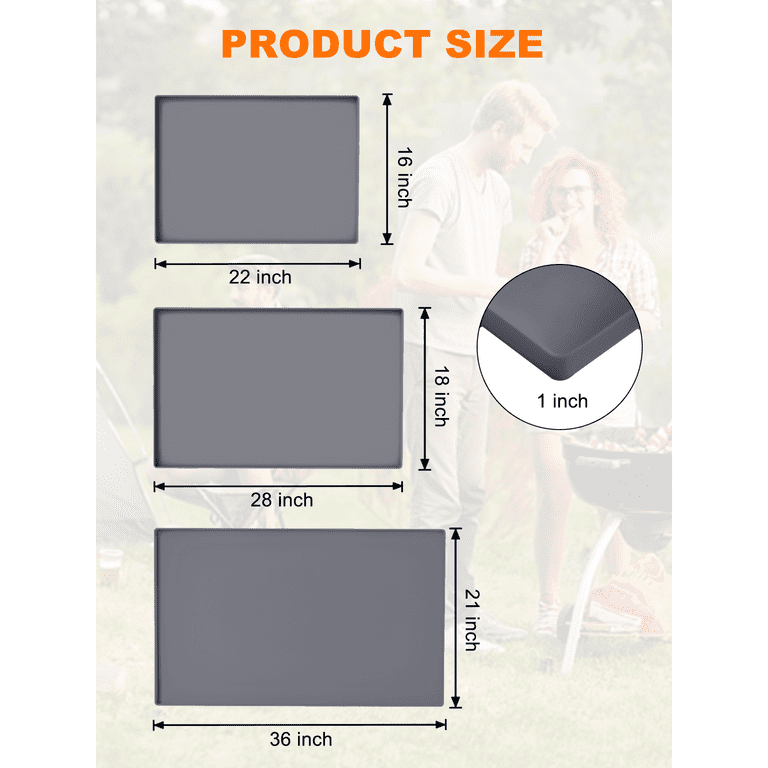 Bbq Protective Cover Silicone Baking Pan Mat Cover 22 28 Full