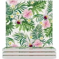 thumbnail image 2 of GZHJMY Square Drink Coasters, 1 Pcs Exotic Pattern with Tropical Flowers Absorbent Ceramic Coffee Coasters for Drinks with Cork Base Housewarming Gift for Home Decor, 2 of 6