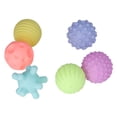 thumbnail image 2 of Baby Sensory Ball, Elastic Funny Soft Multicolor Safe Textured Ball Set 6pcs  For Toddler For Beach Multicolor,Warm Color, 2 of 8
