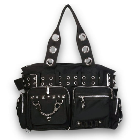 Convertible Belt Shoulder Bags with Grommets