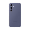 thumbnail image 1 of Funda protectora de silicona para Samsung Galaxy S24, color violeta, 1 of 9