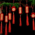 thumbnail image 3 of 2Pcs Convenient Hanging Ornament Add Atmospheres Fabric Character New Year Wall Pendant for Festival, 3 of 8