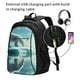thumbnail image 2 of Disketp Polar Bear On Iceberg Mochila de Viaje Estampada para Laptop con Puerto de Carga USB, Mochila Impermeable para Computadora – Regalo para Hombres y Mujeres, 2 of 7