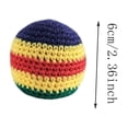 1pc Funny Crochet Footbag Assorted Colors Woven Kickball Soft Knitted ...