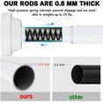 Shower Curtain Rod Tension No Drill, 40 To 64Inch Adjustable Heavy