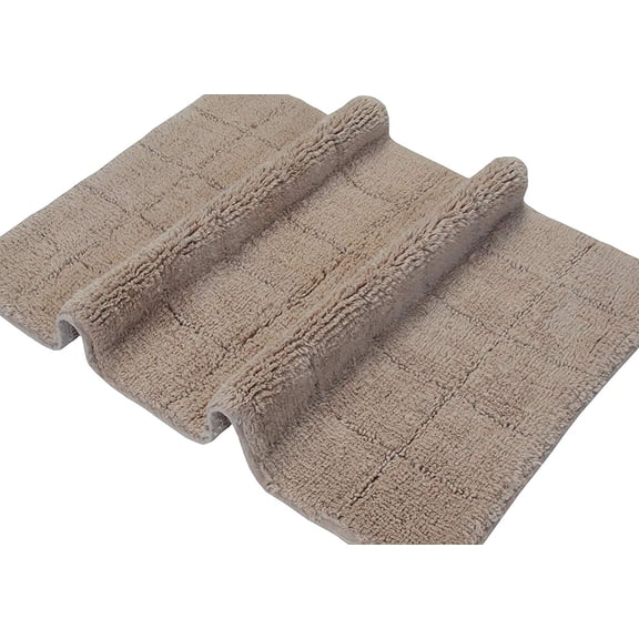 Textile Decor Castle 100pct Cotton Summer Tile Spray Latex Back Bath Rug