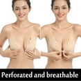 thumbnail image 2 of Adhesive Sticky Bra Strapless Invisible Lift Reusable Silicone Bras for Wedding Party Dress, 2 of 9