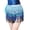 🔥 Blue, variant on Bohemian Sequin Tassel Belly Scarf Two-Piece Performance Set With Fringe Hip Chain Adjustable Tie Lined Mesh For Stage Festival Tribal Fusion And Costume Dance Wear — Hip Scarf