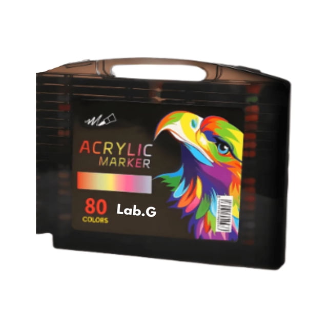 80 Marcadores Acrílicos De Colores Para Niños Y Adultos Lab.G Multicolor