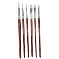 thumbnail image 2 of Sax White Synthetic Taklon Paint Brushes with Short Handles, Assorted Sizes, Set of 72, 2 of 5
