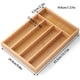 thumbnail image 3 of Caja de Bambú para Tenedores, Caja Divisoria, Organizador de Bandejas para Cubiertos, Organizador de Cocina para Cubiertos y Plata., 3 of 5