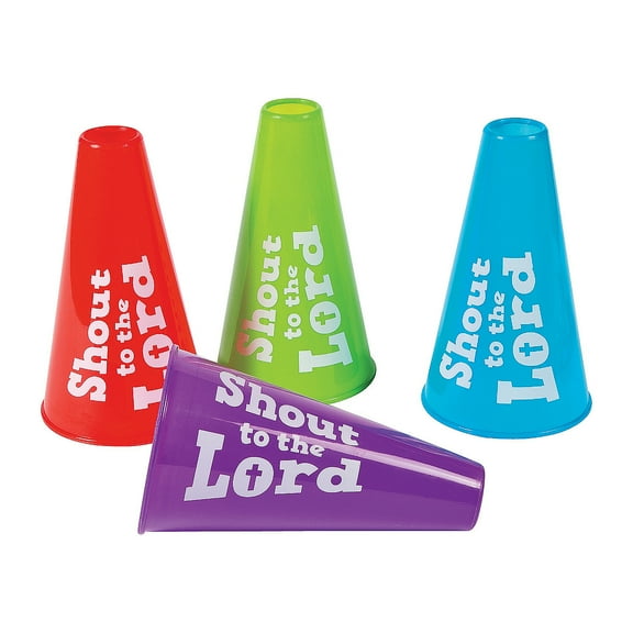 Shout To The Lord Megaphone - Party Favors - 12 Pieces