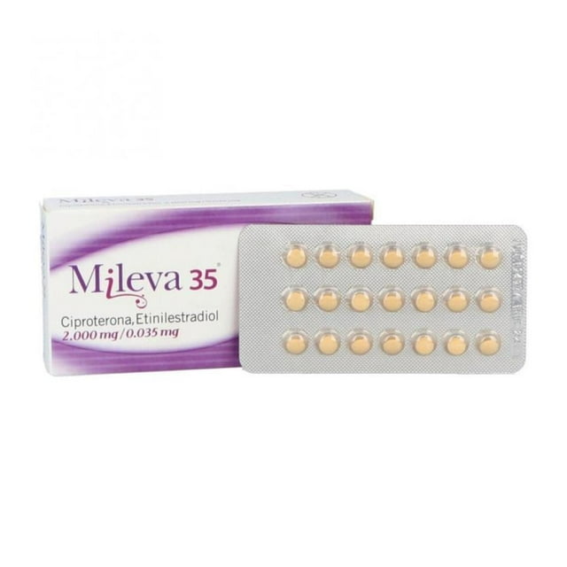 Ciproterona/etinilestradiol Mileva 35 Elea 2.000 mg / 0.035 comprimidos 21 pzas