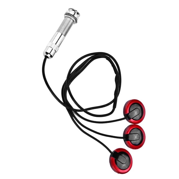 Self adhesive Piezo Transducer Microphone Pickup with Endpin Jack for Guitar Ukulele Violin