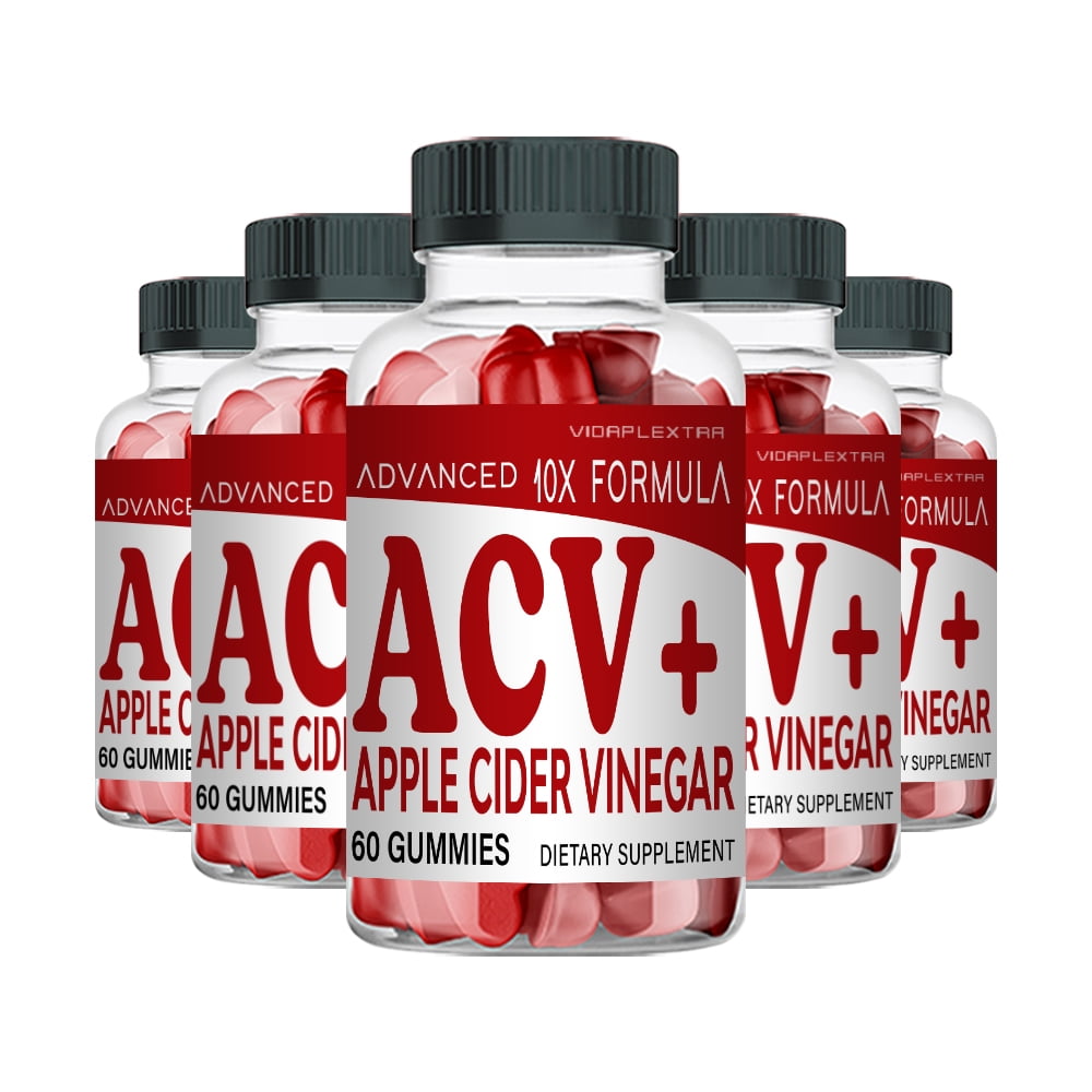 (5 Pack) ACV 10X Keto Gummies 10X Apple Cider Vinegar Keto Gummies