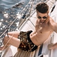 thumbnail image 2 of luoweisi Men's Beach Shorts Quick Dry Swim Trunks with Mesh Lining Christmas Night M, 2 of 5