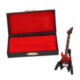 thumbnail image 3 of Bass Model, Miniature Guitar Model Ornament with Rack, Gift Box, for Tabletop Decorations, 3 of 8