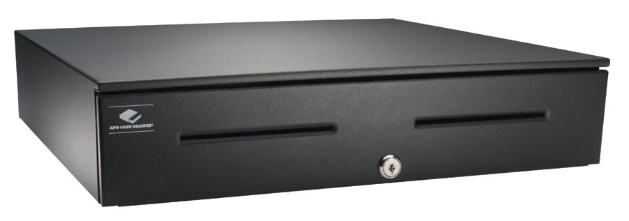 APG Cash Drawers S4000 Cash Drawer Black Enet Perpi/F W/ Audible Alert 1816 5BX5C JB480-1-BL1816-C 