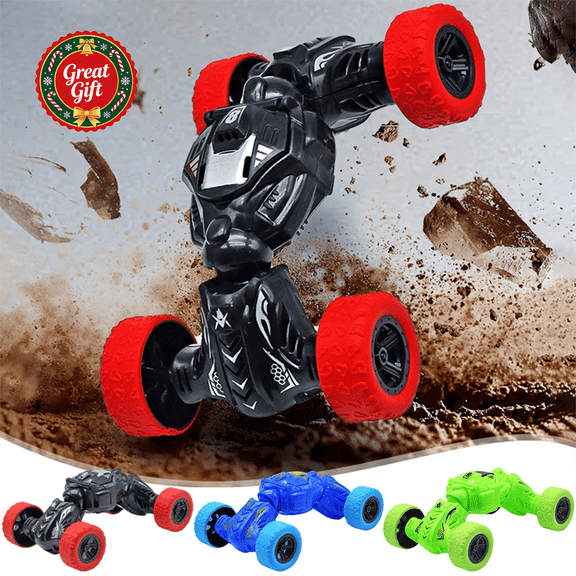 Push Friction Twist Stunt Off-Road Car, 360° Rotating Deformable Climbing Vehicle with Anti-Slip Tires, No Battery Toddler Play Toy, Christmas Birthday Holiday Gift for Kids Boys Girls Ages 3 and Up