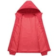 thumbnail image 6 of DPTALR Men's Casual Solid Color Thin Sports Jacket Long Sleeve Hooded with Zipper Pocket,Red,Big and Tall Man XXXXL, 6 of 9