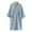 Blue, variant on Wyobmus Men's Cotton Robe Lightweight Knee Length Kimono Bathrobe Nightgown Shower Robe for Spa White