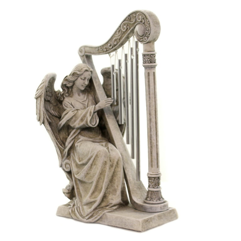 Angel with Harp Wind Chime