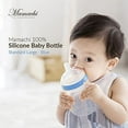 thumbnail image 6 of Mamachi 100% Silicone Baby Bottle Standard I Silicone Feeding Bottle Large I Breast Feeding Bottle I Environmentally Baby Milk Bottle I Silicone Baby Bottles I Blue Standard Bottle Large, 6 of 8