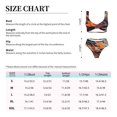 thumbnail image 2 of Kdxio Dynamic Fire Bird Art Print Women's 2 Piece High Waisted Wrap Spaghetti Strap Summer Swimsuit Bikini Set-Medium, 2 of 5