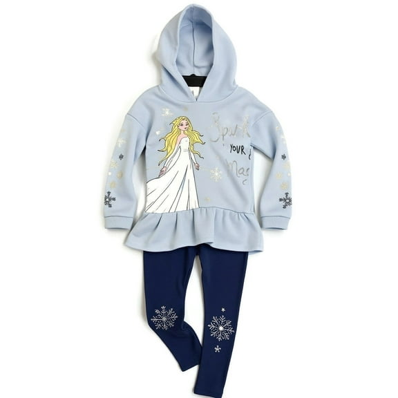 Disney Frozen Girls Hoodie Sweatshirt and Legging Pants Set for Toddler and Little Kids Elsa Anna