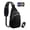 Black, variant on Packable Crossbody Sling Bag, RFID Sling Backpack Lightweight,Water-resistant Small Daypack for Trave Hiking Commuting,Gray