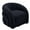 Boucle 1-Navy, variant on UIXE Swivel Accent Chair Boucle Barrel Chair Upholstered Arm Chair for Living Room, Modern Round Club Chair with Turntable Base, White