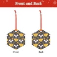 thumbnail image 2 of KLL Mouse Cheese Pattern Acrylic Christmas Ornaments,1 PCS Xmas Tree Decor with Ribbon 3" Christmas Décor Christmas Pendant for Hanging on Tree & Party Favors-Hexagon, 2 of 7