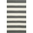 thumbnail image 6 of SAFAVIEH Montauk Saranna Striped Cotton Area Rug, Grey/Ivory, 12' x 15', 6 of 10