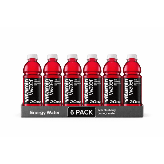 vitaminwater XXX Açai Blueberry Pomegranate Nutrient Enhanced Flavored Water Beverage, 20 fl oz Bottles (6 Pack)