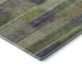 thumbnail image 3 of Addison Rugs Mayfield Premium Machine Washable Transitional Stripes Aloe Runner Rug, 2'3" X 7'6" Machine Washable Transitional Stripes Aloe Oversized Sherpa Throw Blanket, 3 of 6