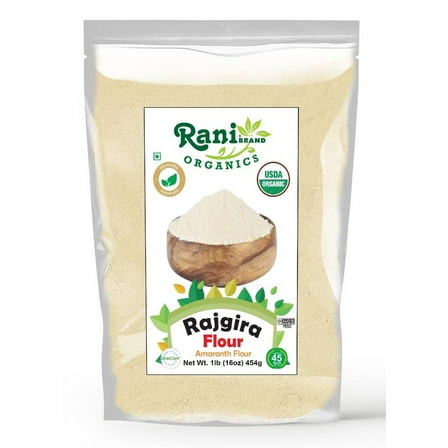 Rani Organic Rajgara Flour (Amaranth Flour) 16oz (1lb) 454g ~ All Natural | Vegan | Gluten Friendly | NON-GMO | Kosher | Indian Origin | USDA Organic Certified