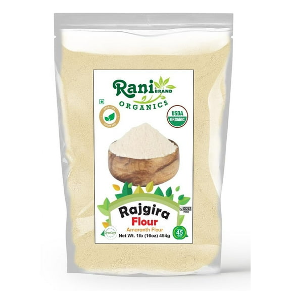 Rani Organic Rajgara Flour (Amaranth Flour) 16oz (1lb) 454g ~ All Natural | Vegan | Gluten Friendly | NON-GMO | Kosher | Indian Origin | USDA Organic Certified