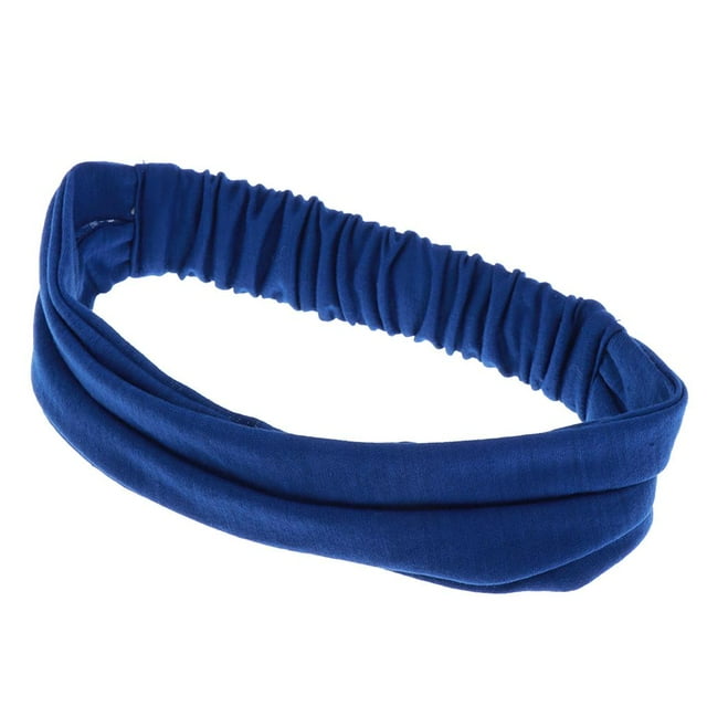 Diadema de Pelo de Elástico Cinta de Cabello Venda de Yoga Ejercicio Accesorios de Maquilje de Cara Azul real Macarena Mujeres con banda para la cabeza
