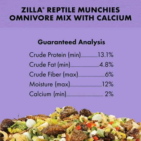 Zilla Reptile Munchies Omnivore with Calcium 4 Ounces